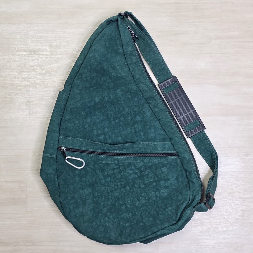 AMERIBAG Healthy Back‎ Sling Bag Backpack Green Nylon Made in USA
